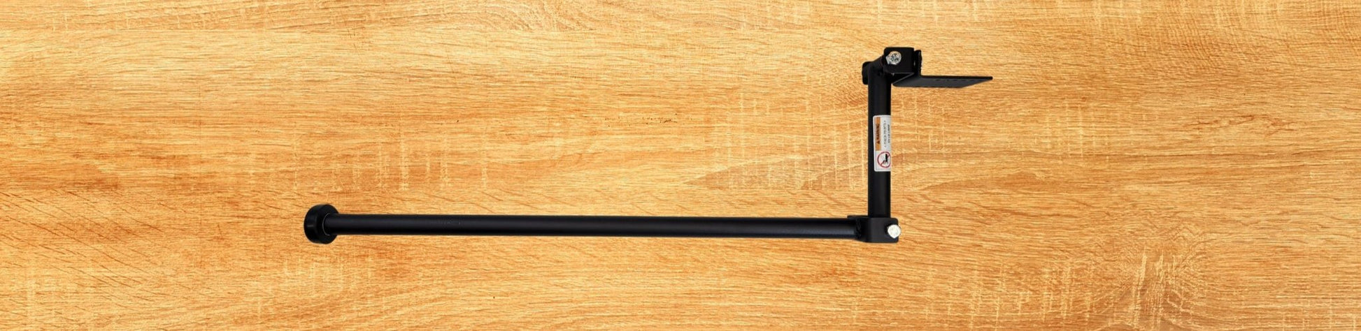 32-inch closet arm assembled