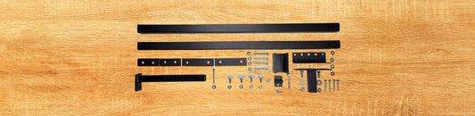 Clever Mounting Post anchoring Closet Rods for a secure and adjustable Closet Organizer system.