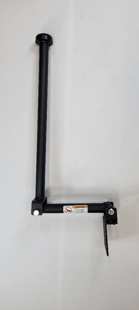 Side View of 22-Inch Closet Rod for Clothes Rack & Closet Organization
